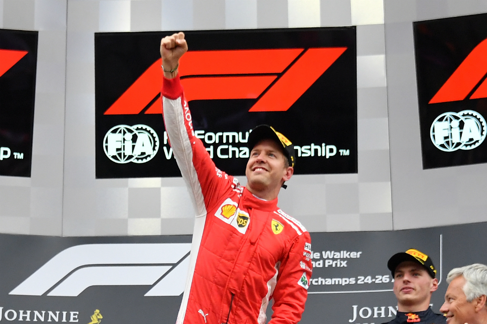 Sebastian Vettel se quedó con el Gran Premio de Bélgica