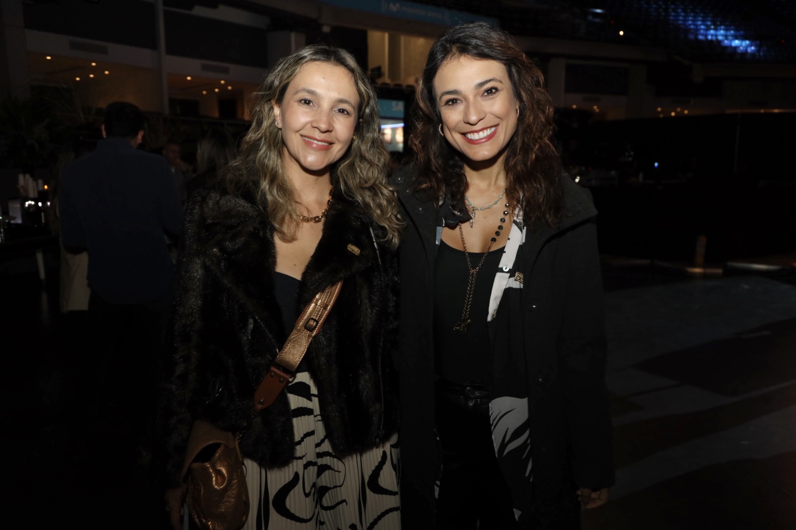 Alexandra Santos y acompañante.