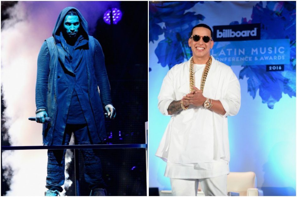 Los reguetoneros Don Omar y Daddy Yankee.