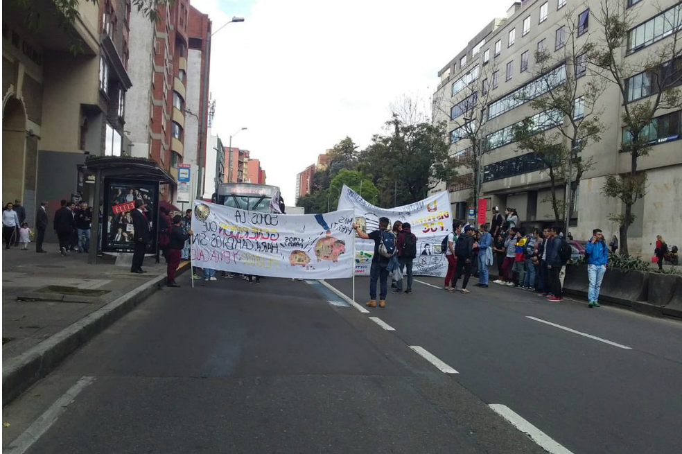 Afectaciones viales por manifestaciones de docentes por la educación en Bogotá