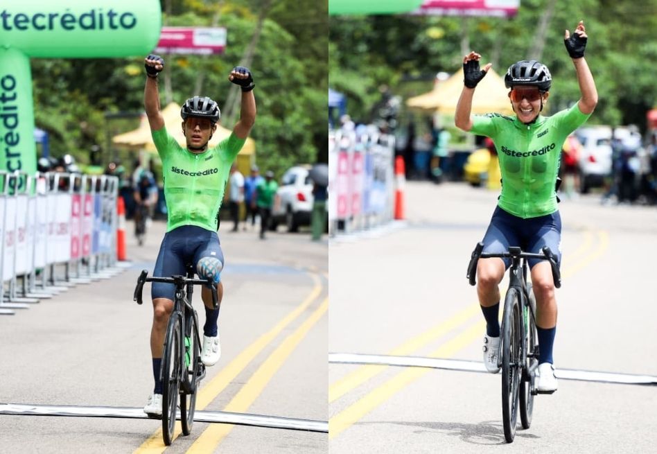 Jerónimo Calderón y Stefanía Sánchez conquistaron la montaña en la Vuelta del Porvenir y el Tour