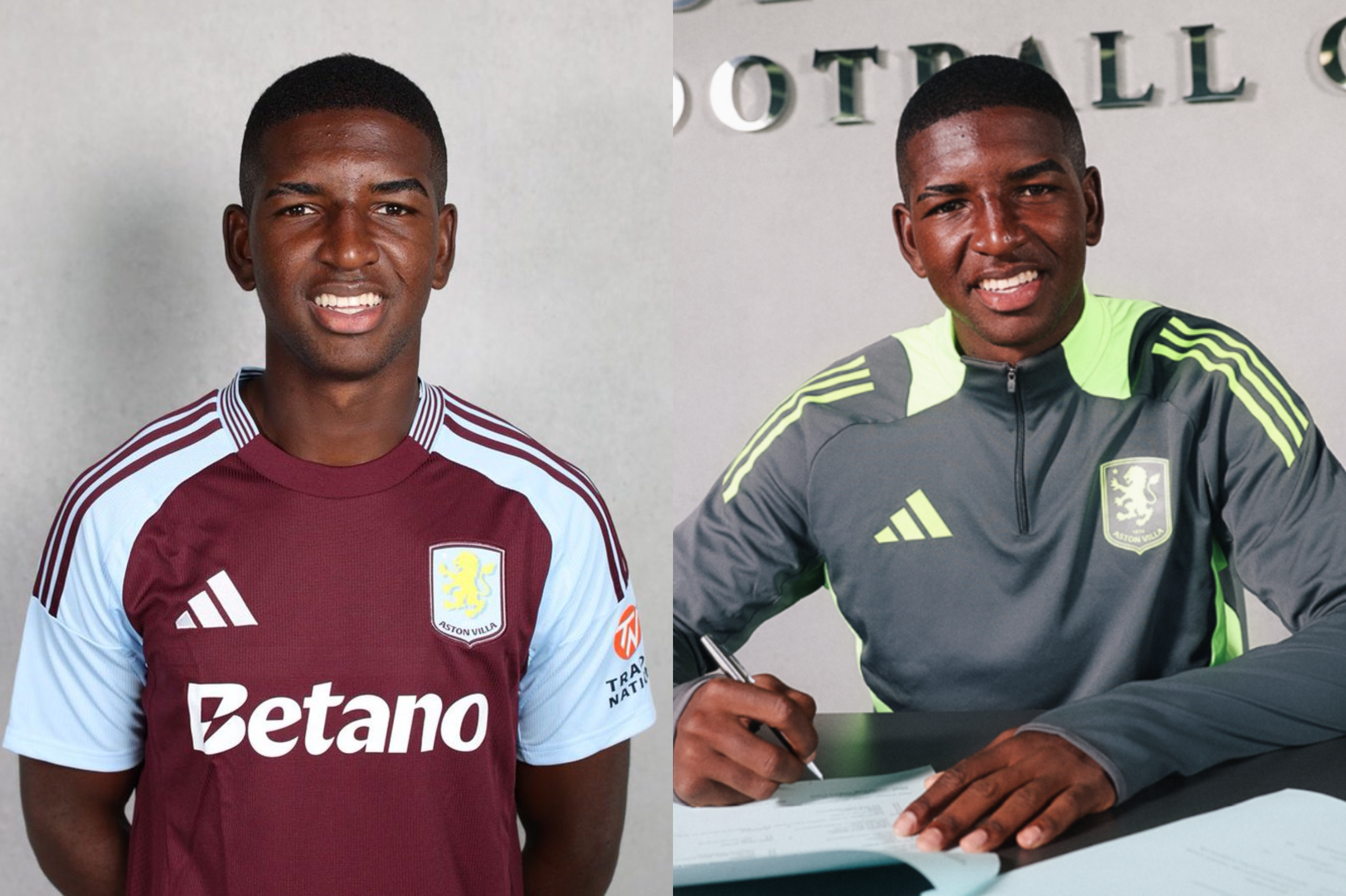Yeimar Mosquera, en su llegada a Aston Villa antes de irse cedido.