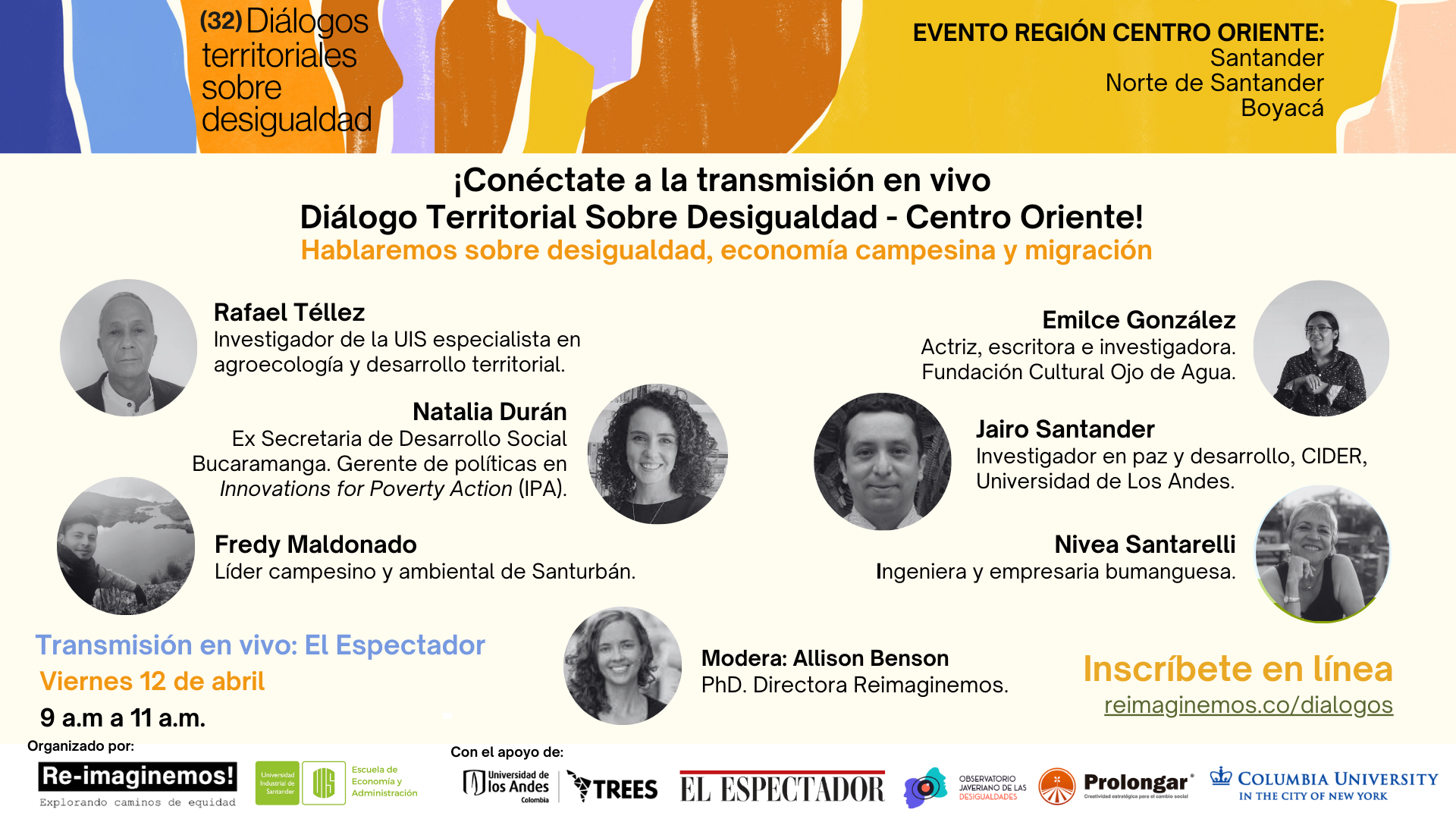 Diálogos territoriales sobre Desigualdad – Región Centro Oriente