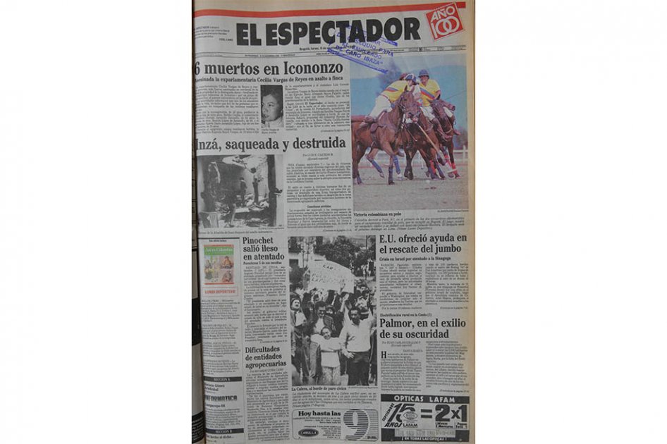 Así estaba el país el 8 de septiembre de 1986
