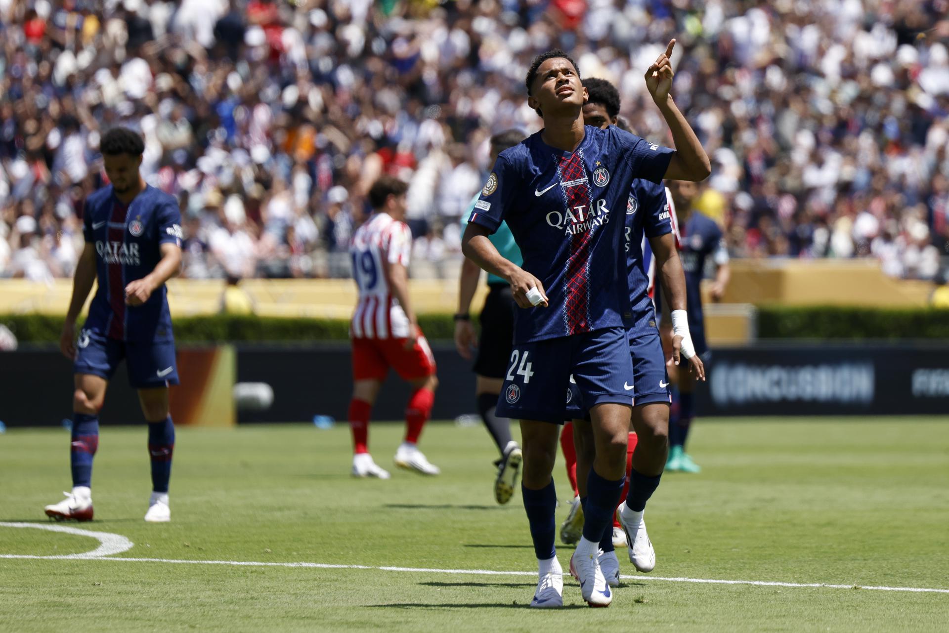 PSG arrasó 4-0 a Atlético de Madrid en su debut en el Mundial de Clubes