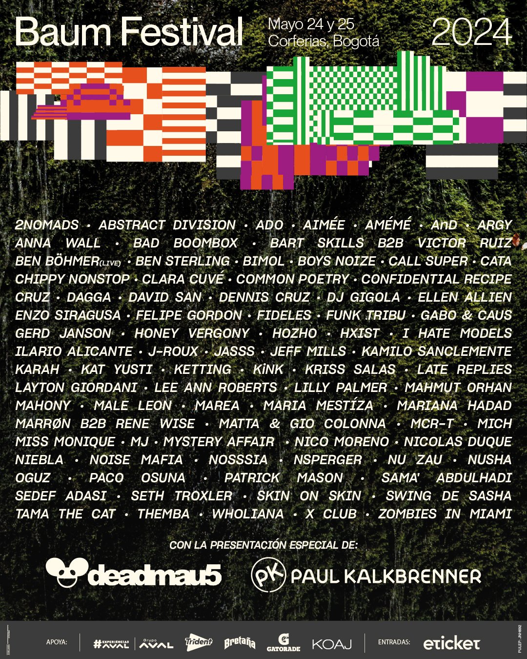 Lista de artistas Baum Festival 2024.