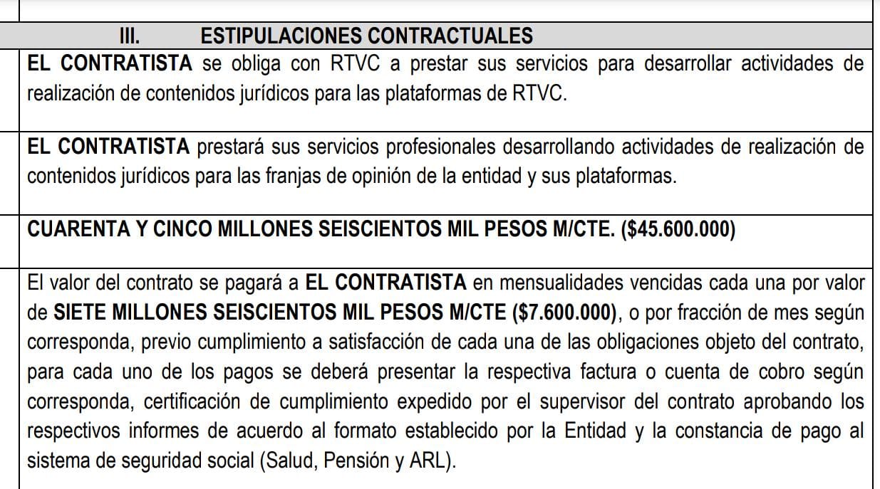 El contrato de Walter Rodríguez con RTVC. El abogado y youtuber firmó un contrato de prestación de servicios con el sistema de medios públicos.