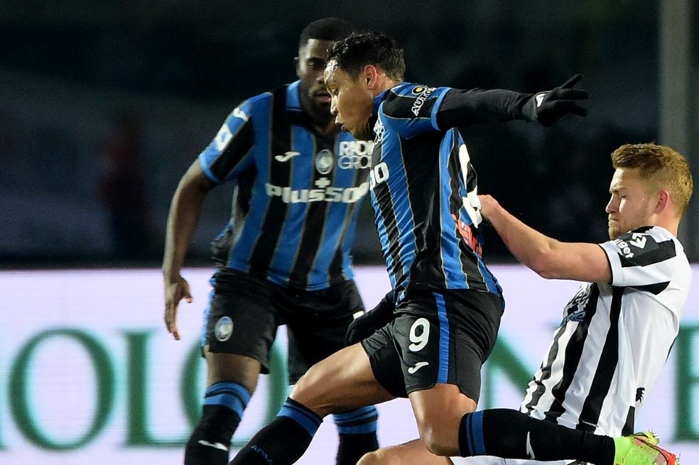 Luis Fernando Muriel fue titular en el empate de Atalanta contra Juventus