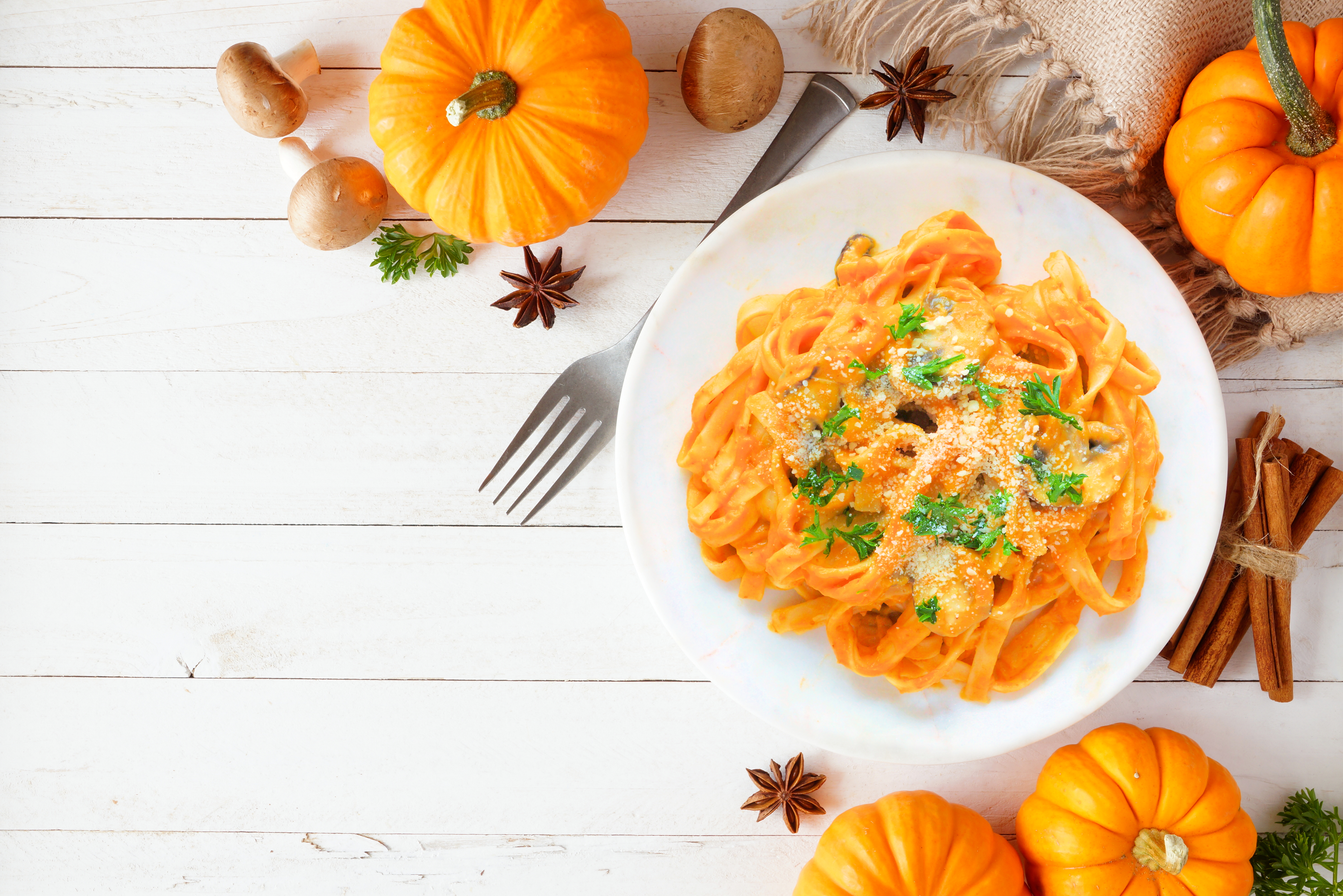 Receta para preparar pasta cremosa de calabaza, una delicia para no resistirse