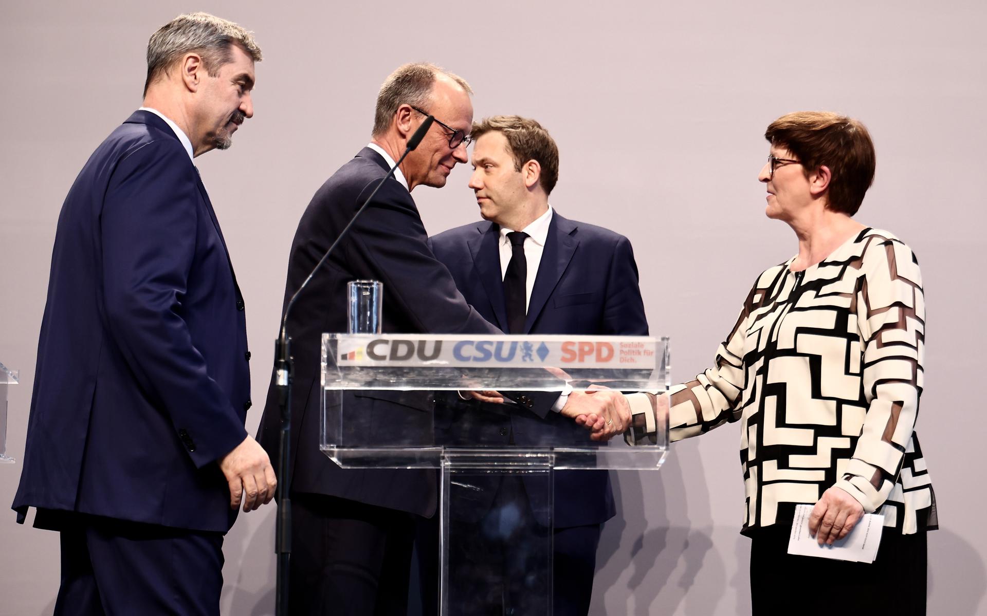 Alemania: conservadores y socialdemócratas formarán gobierno; Merz será canciller