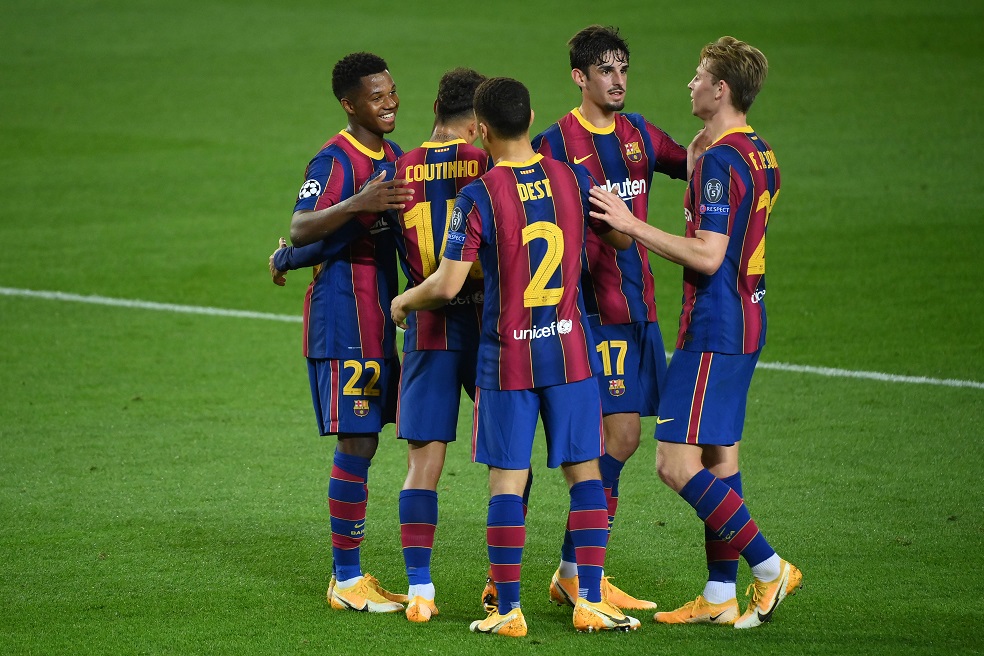 Barcelona goleó al Ferencvaros en su debut en Champions