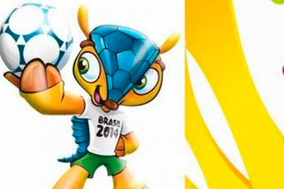 Un armadillo es la mascota del Mundial Brasil-2014