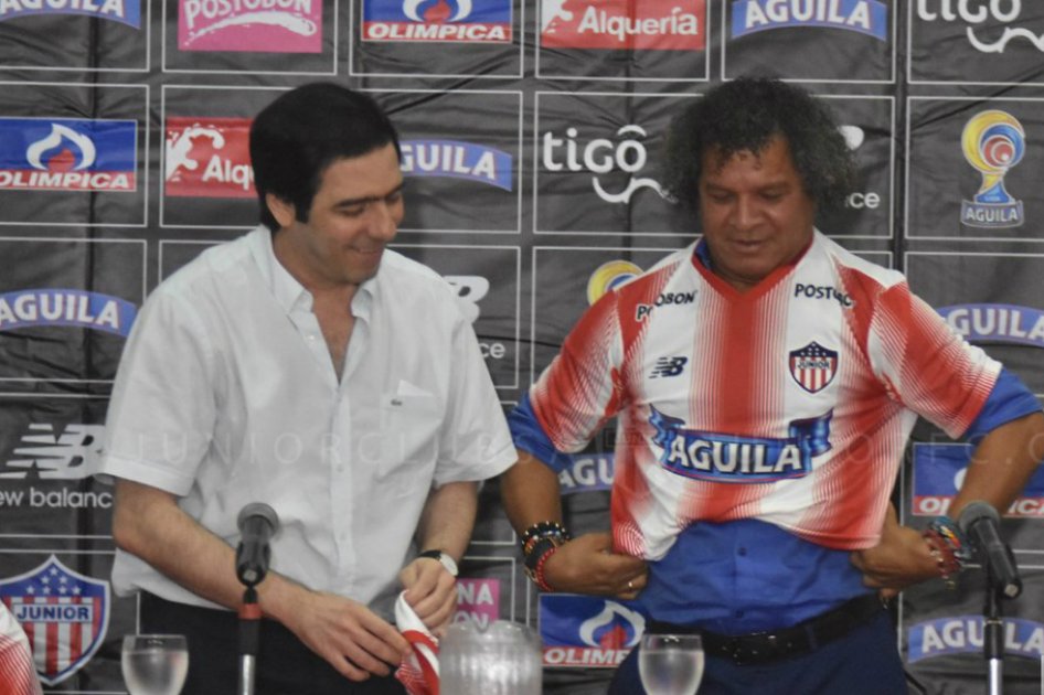 Alberto Miguel Gamero, (d) nuevo director técnico del Júnior. / @JuniorClubSA