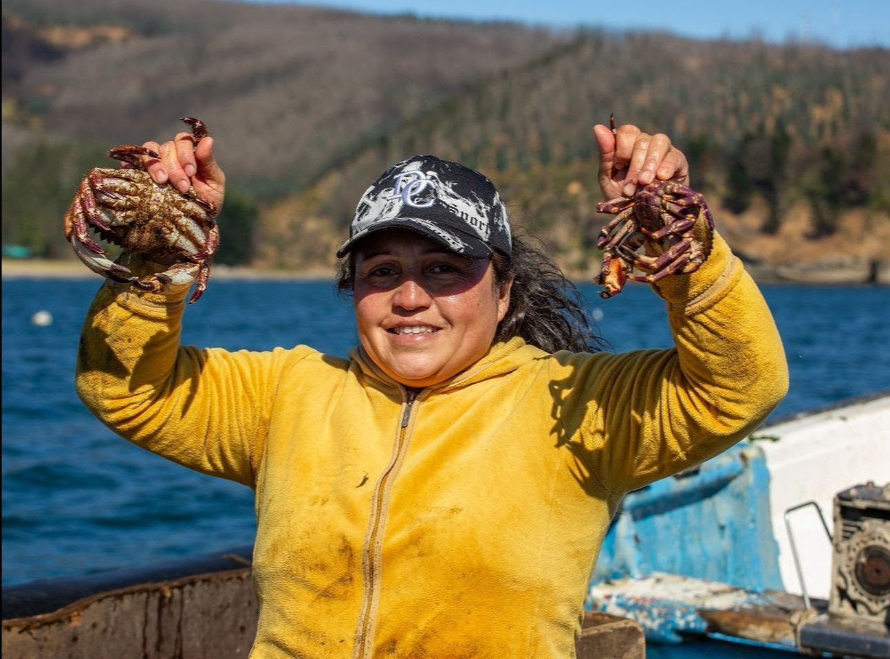 Dania Riquelme es una pescadora chilena.