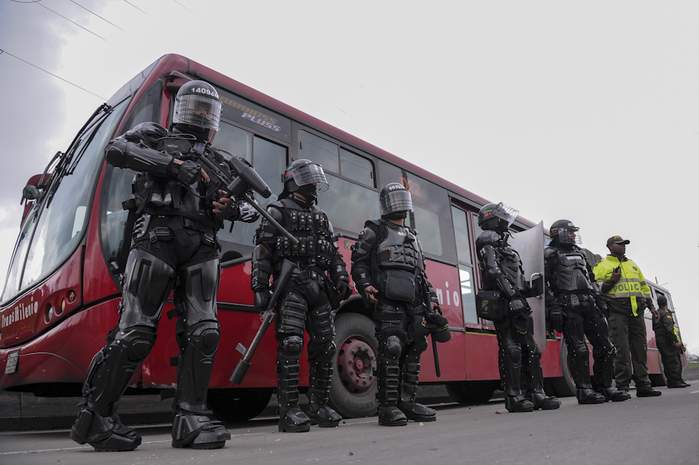 Las imágenes que dejaron los bloqueos a Transmilenio