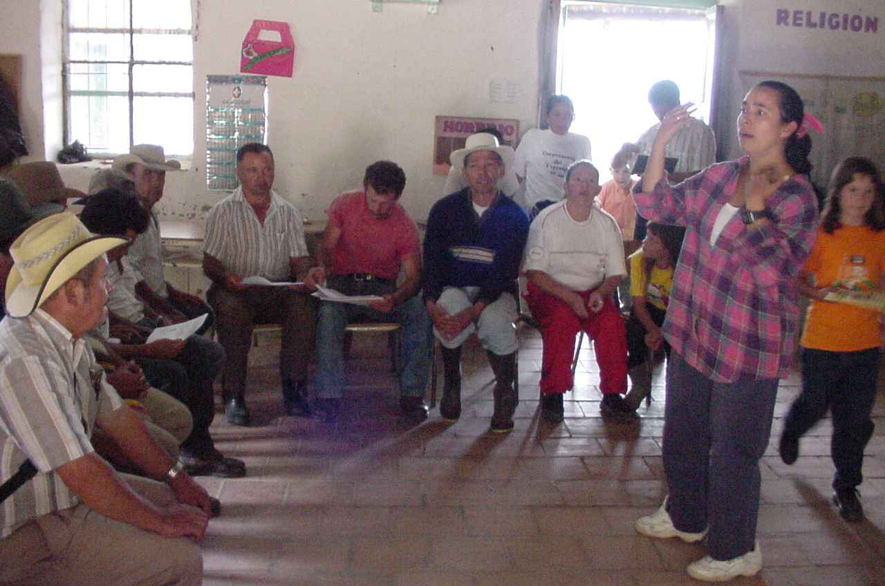 Trabajo con comunidades andinas.