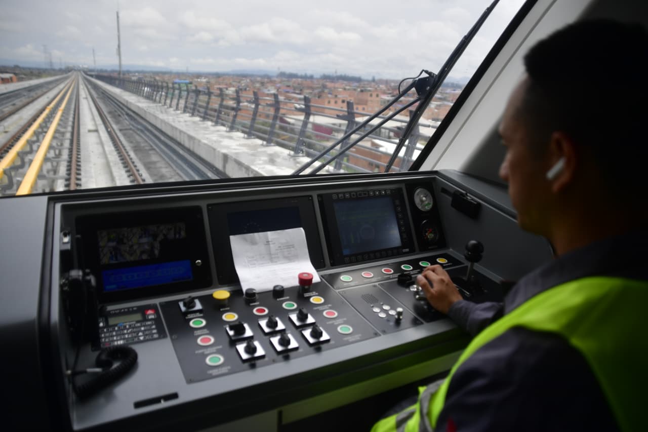 En fotos: Así fueron las primeras pruebas autónomas de los trenes del Metro de Bogotá