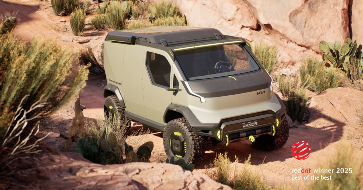 Kia recibió cinco galardones en los premios de diseño Red Dot 2025