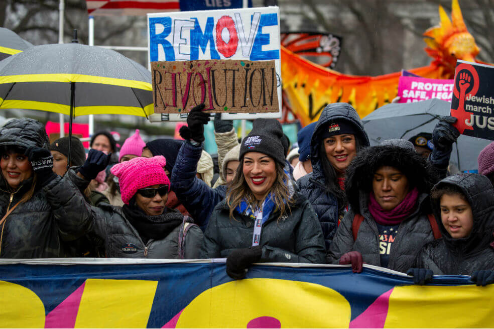 «Un violador en tu camino» en la Marcha de Mujeres contra Trump