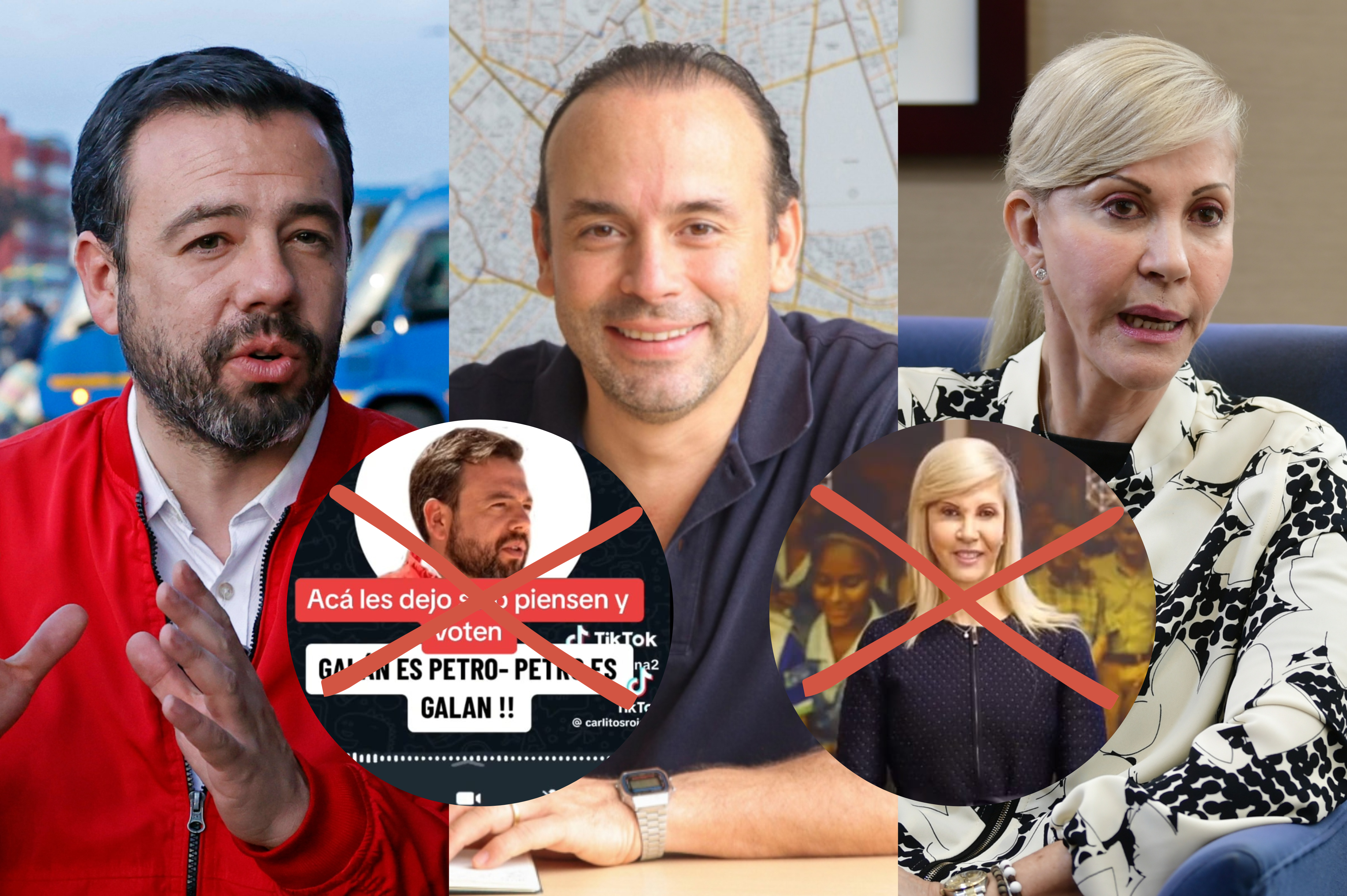 Galán, Eder y Dilian denuncian campaña sucia con inteligencia artificial