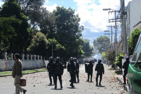 Disturbios en la Universidad Pedagógica de Bogotá