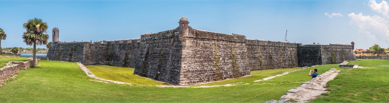 Exterior del Castillo de San Marcos, construido entre 1672 y 1695. 