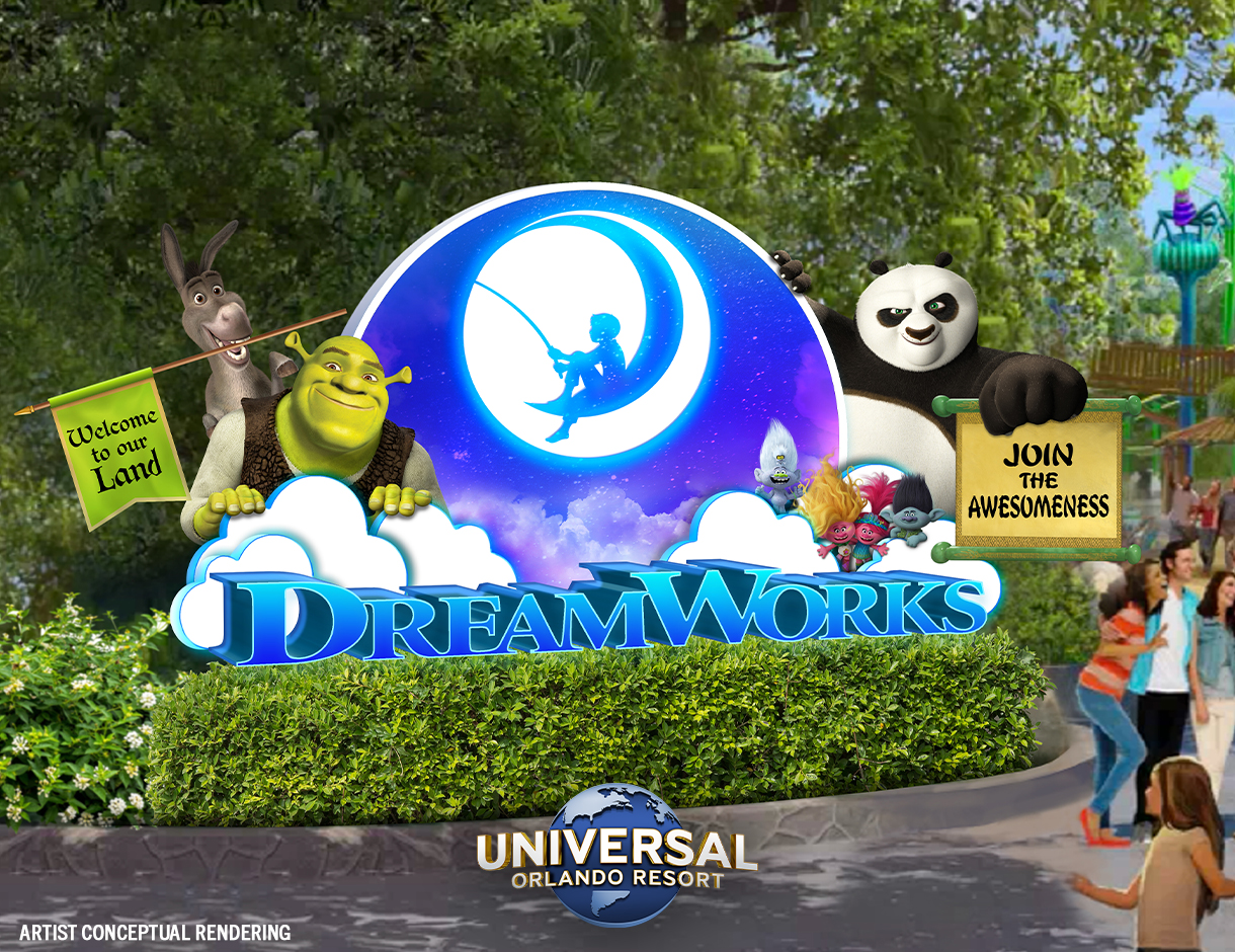 La nueva tierra de DreamWorks es parte de una colección de nuevas experiencias de entretenimiento que debutarán en Universal Orlando Resort en 2024.