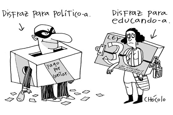 Disfraz para político
