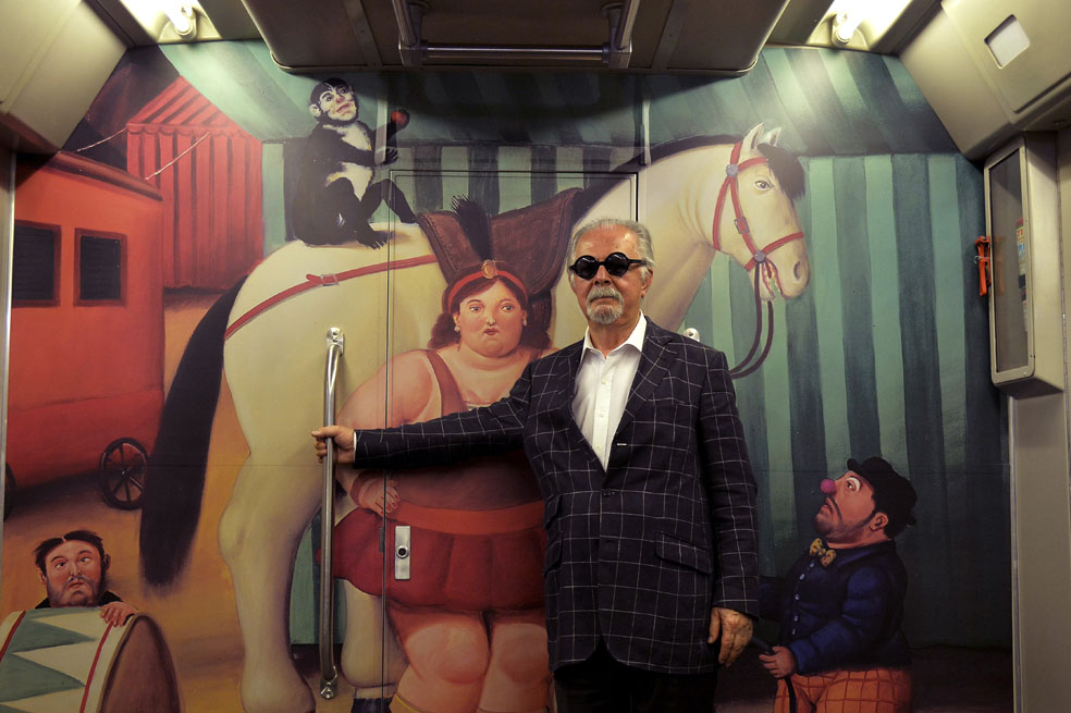 Fernando Botero estrena tren sobre su nueva obra: «El Circo»
