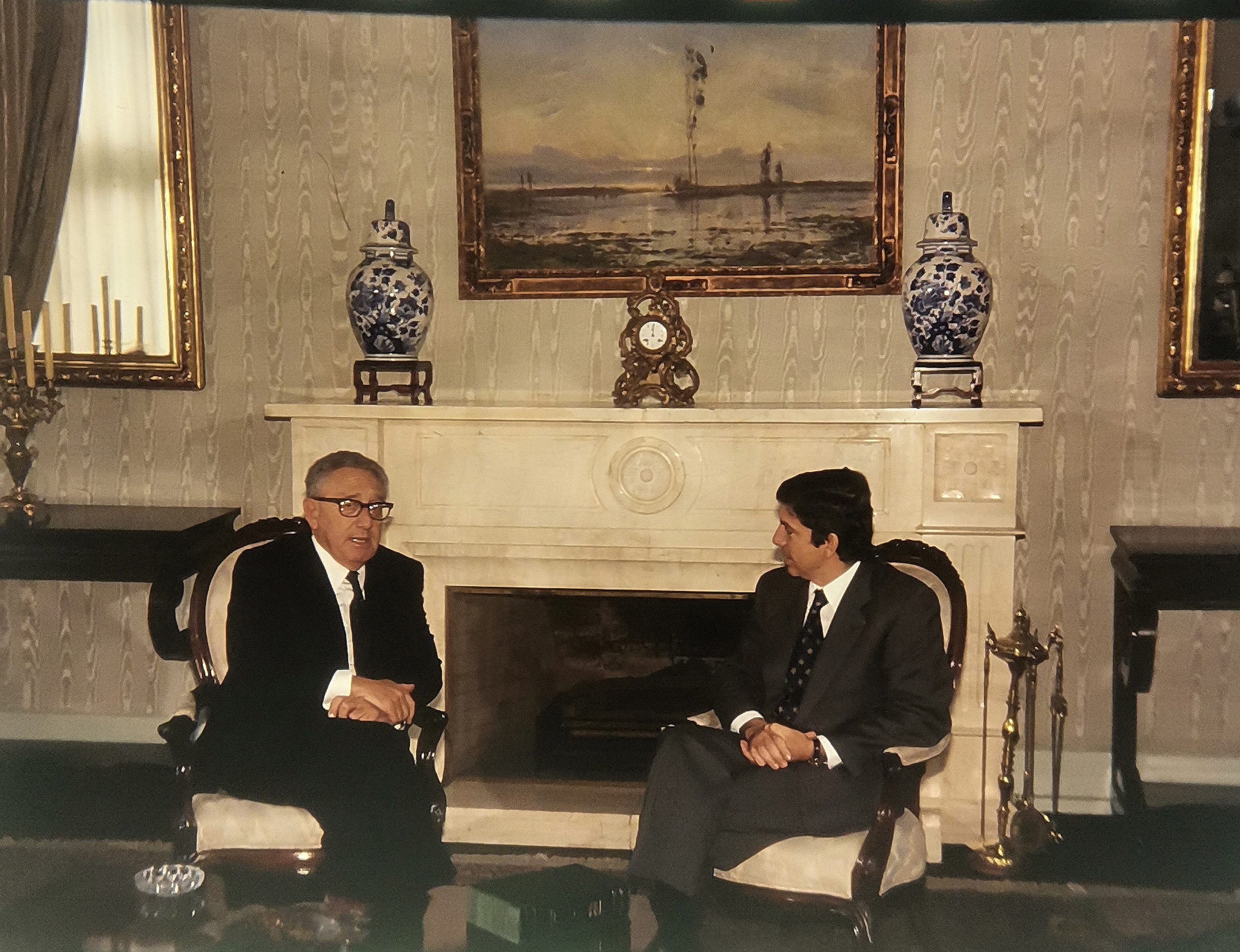Henry Kissinger y personalidades del mundo