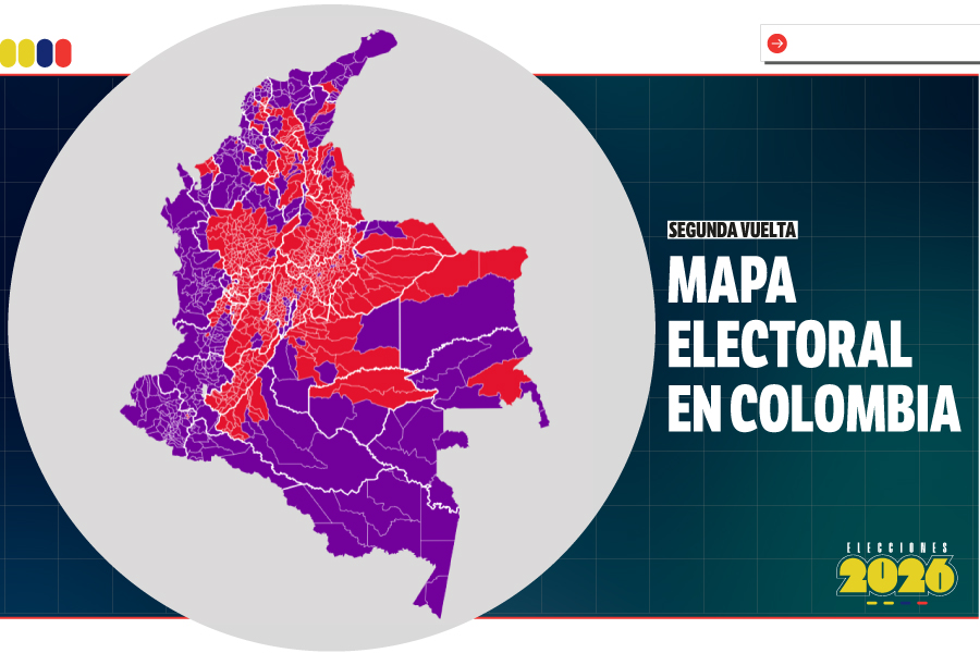 Mapa Electoral 2026: así votó Colombia en la segunda vuelta presidencial 2026