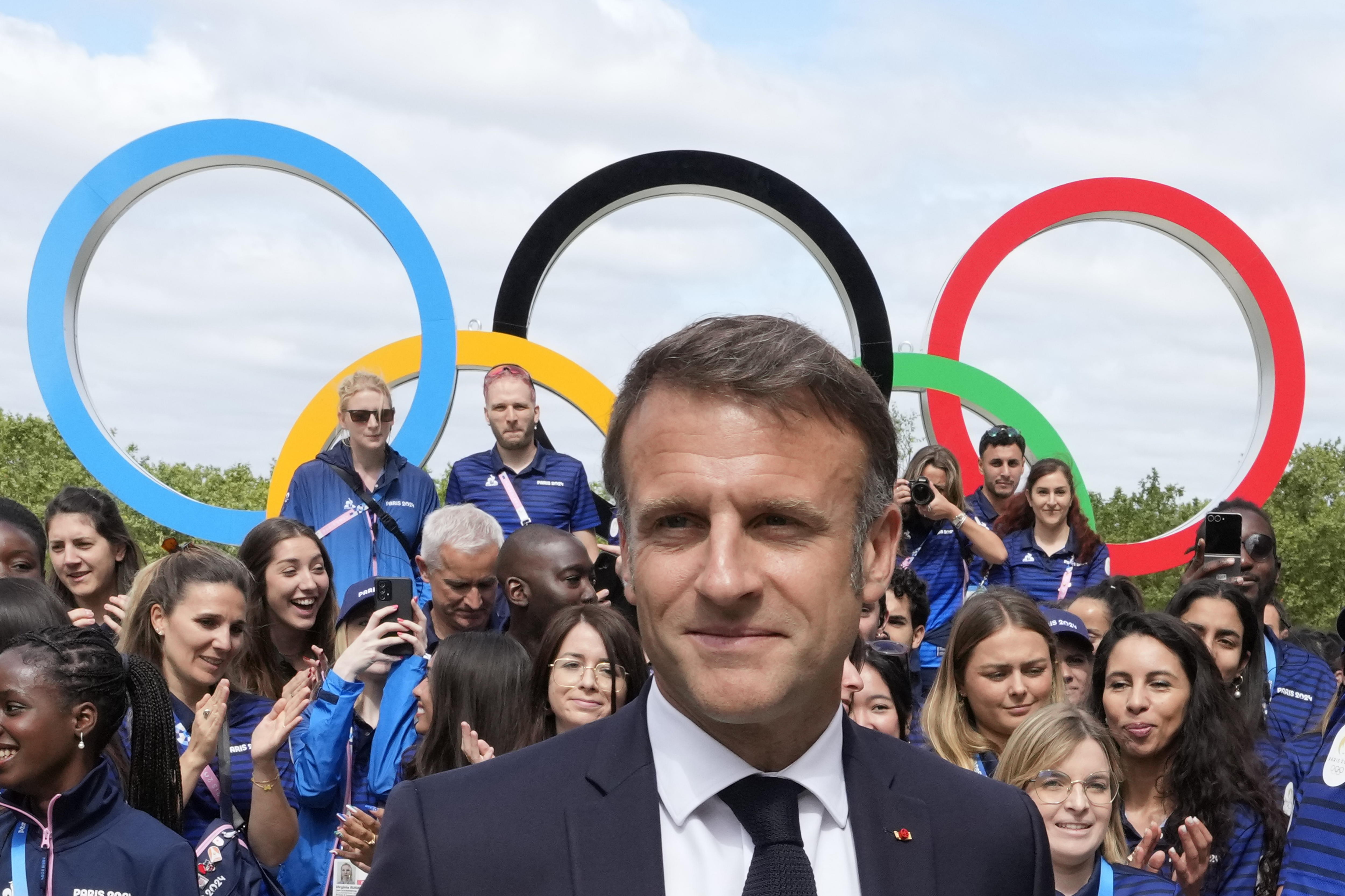 “Estamos listos”: Macron tras su visita a la Villa Olímpica