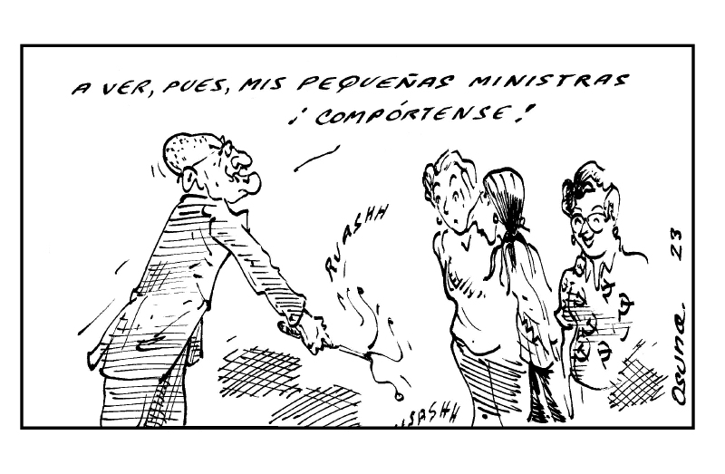 Roy, látigo en mano