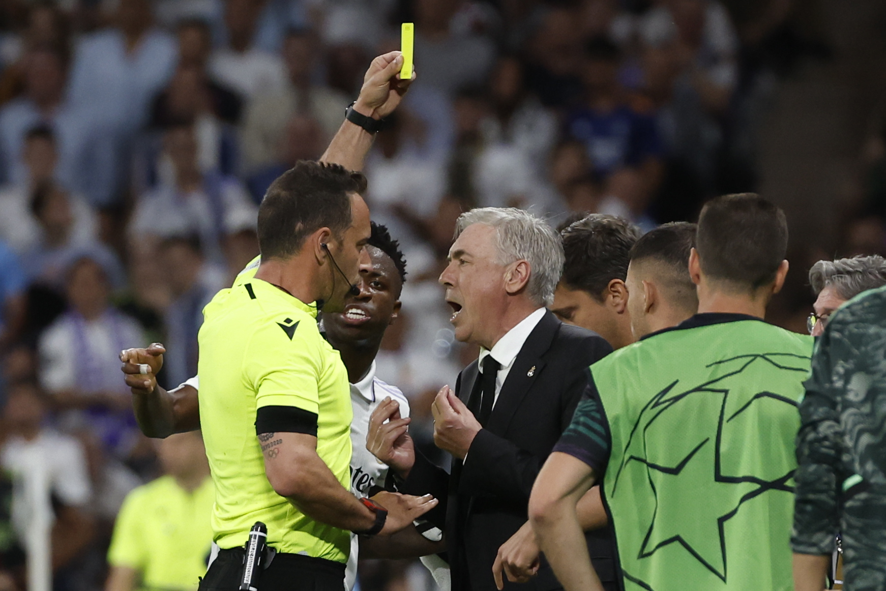 ¿Salió la pelota? Ancelotti dice que el gol de Manchester City debió ser anulado