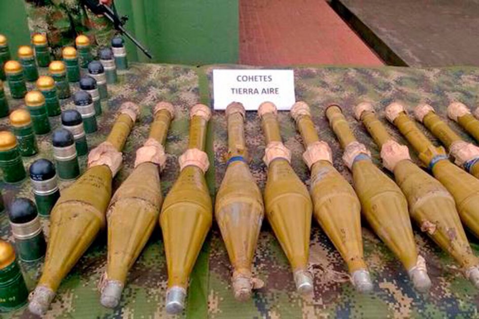 Incautan 16 lanzacohetes rusos que tenían como destino el frente 29 de las Farc