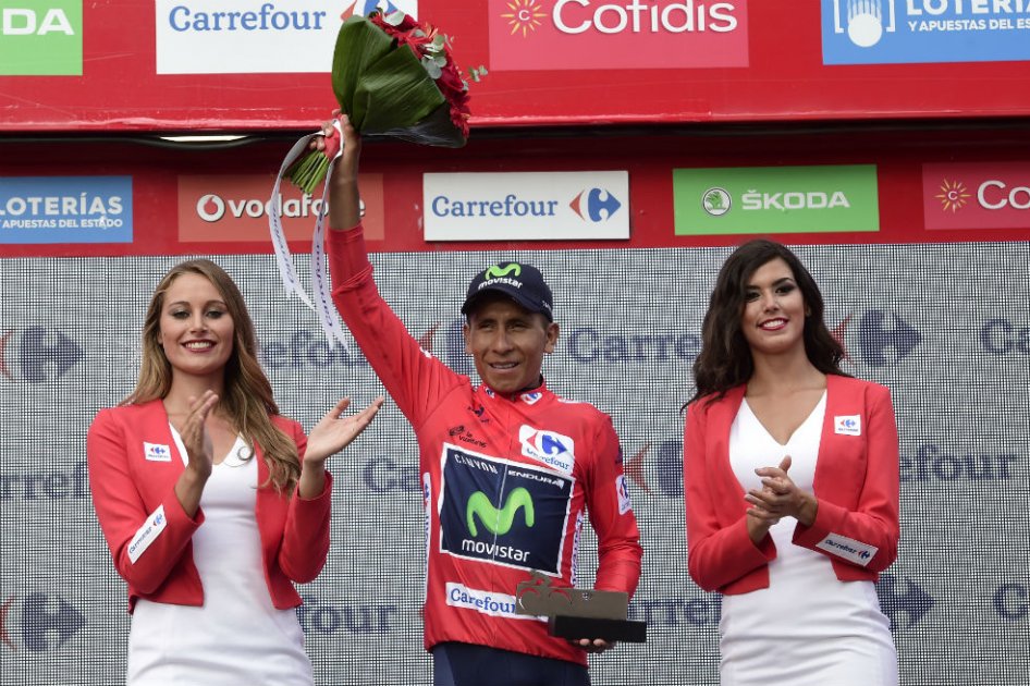 Nairo Quintana, lider del Movistar Team. Foto: AFP
