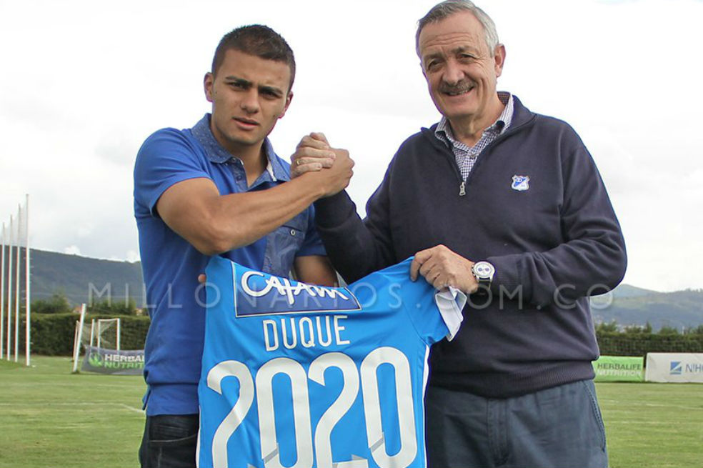 Jhon Duque para rato: renovó con Millonarios hasta 2020