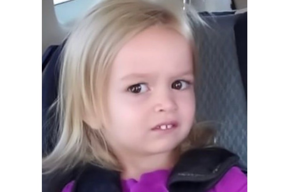 Así se ve hoy la niña del meme de cara confundida. Ella es Chloe Clem: “Una leyenda”