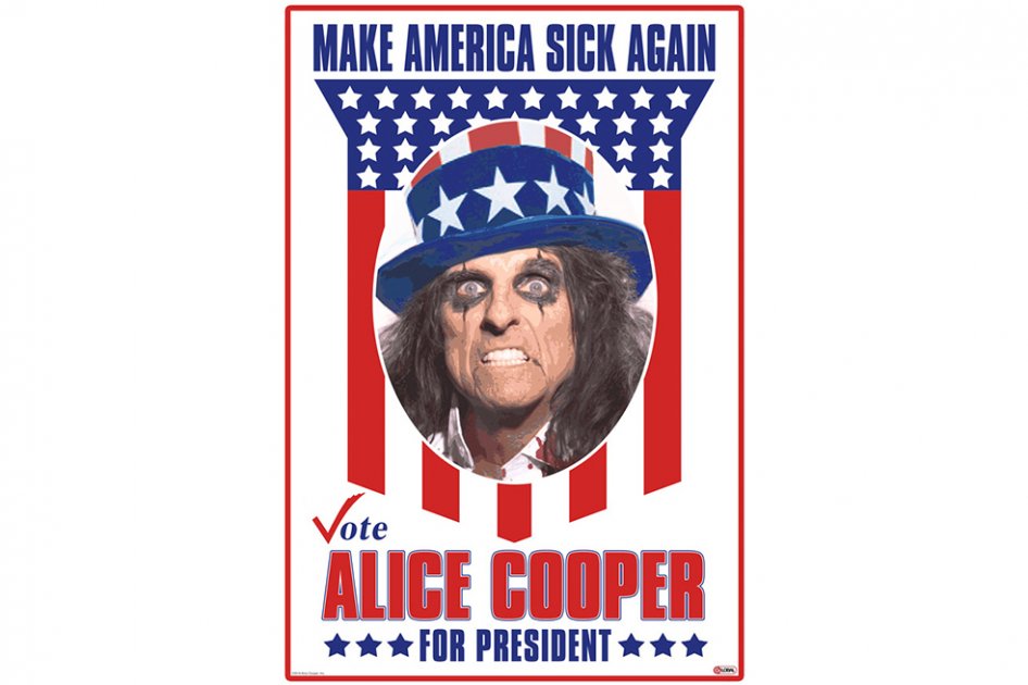 Alice Cooper lanza curiosa campaña para ser presidente de Estados Unidos