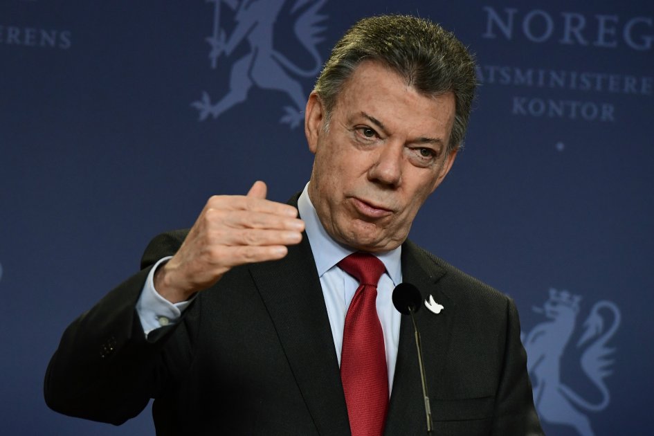 La molestia del presidente Santos por la pregunta de una periodista en Noruega