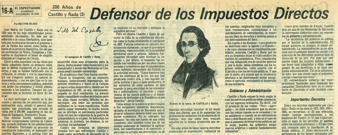 Doscientos años de Castillo y Rada (III)