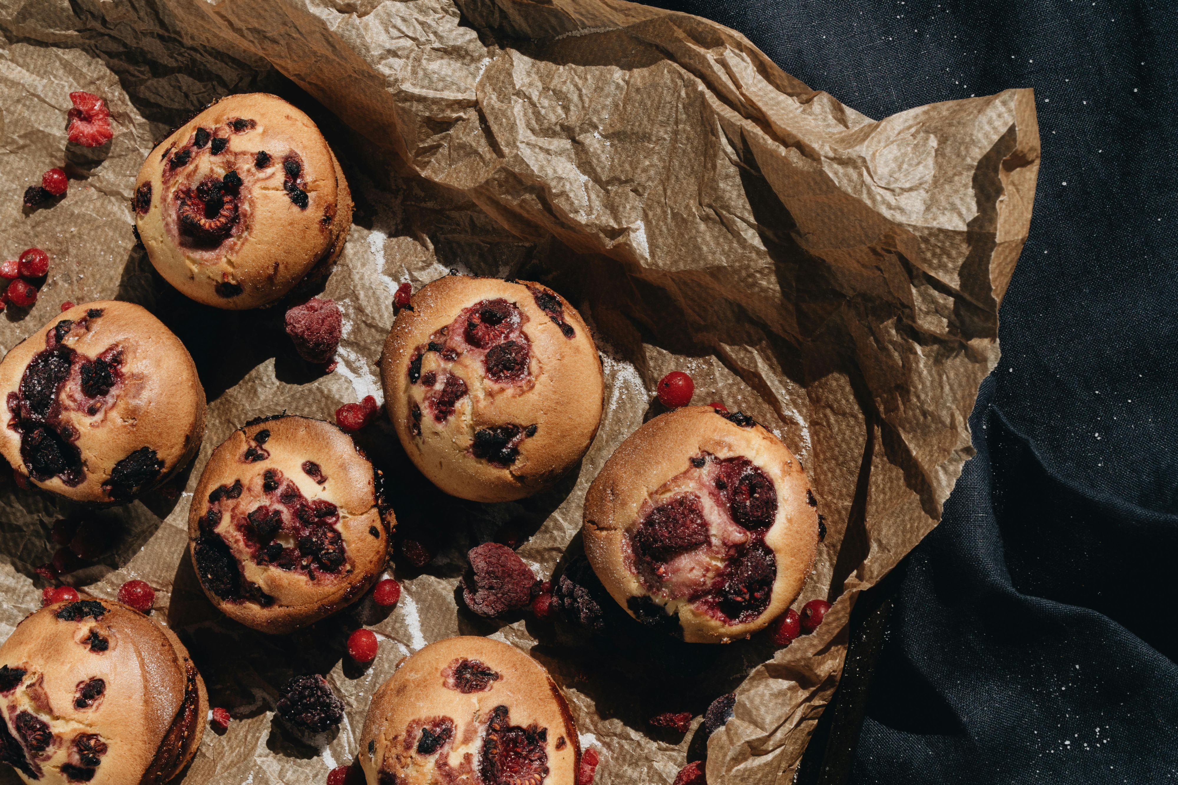 Receta para cocinar “muffins” de limón con frambuesa