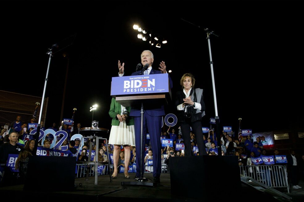 Wall Street sube con fuerza por los buenos resultados de Biden en las primarias