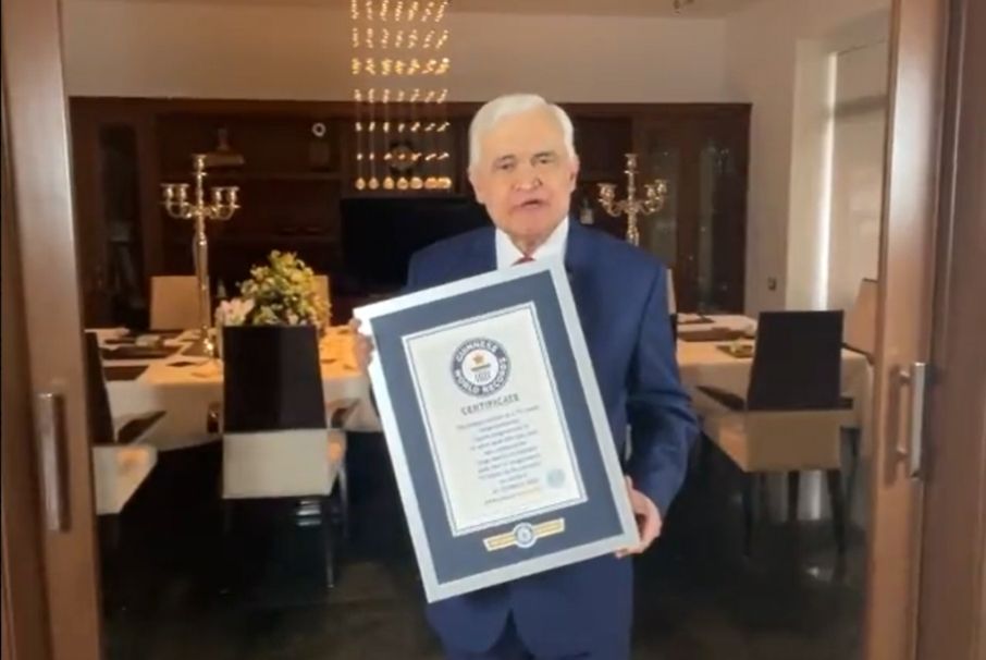 Jorge Barón y su Record Guinness
