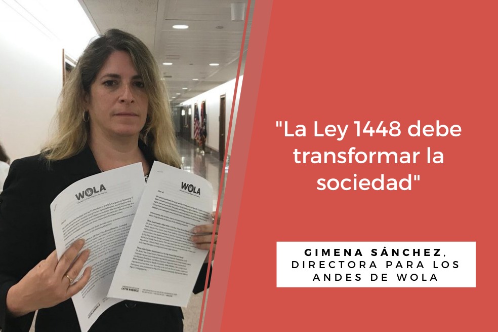 “Hemos visto retrocesos en los últimos dos años, hay más víctimas, más desplazados”: Wola