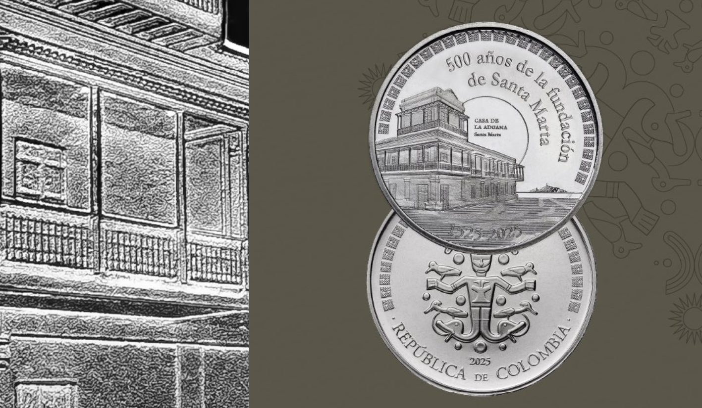 El Banrep lanza moneda conmemorativa de los 500 años de Santa Marta