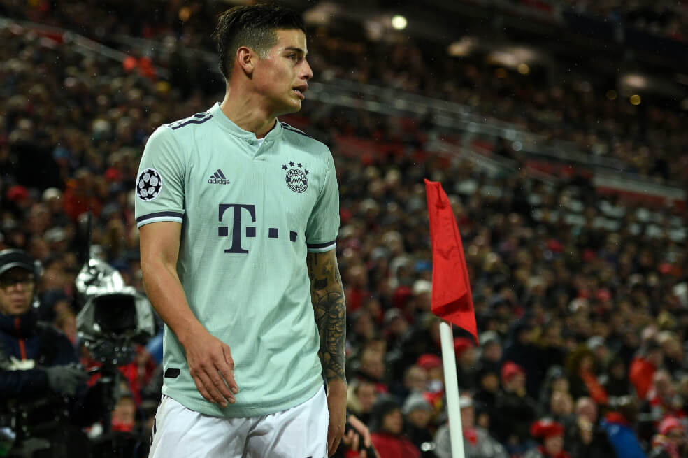 James: 86% de efectividad en sus pases en Champions
