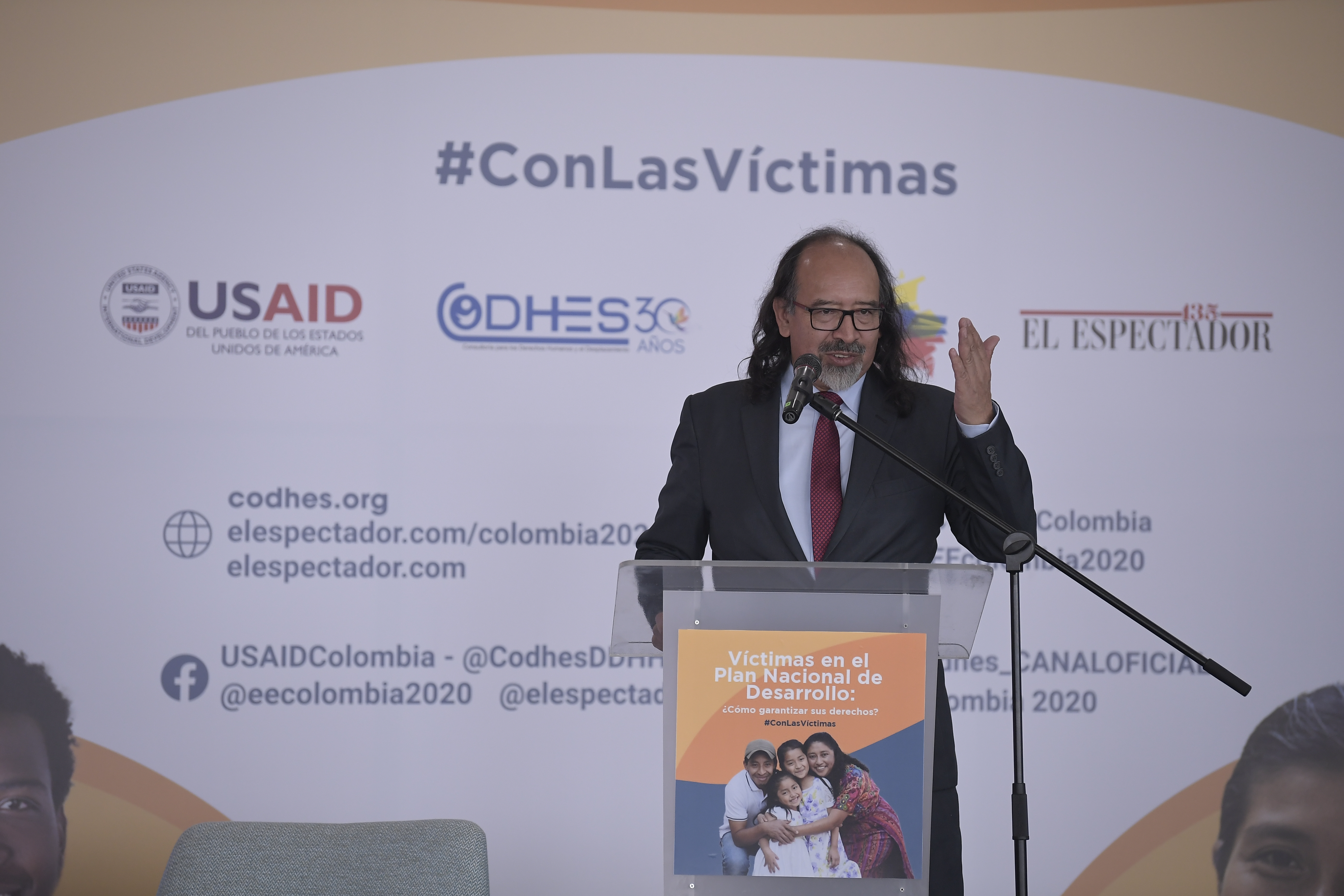 Director de la Consultoría para los Derechos Humanos y el Desplazamiento (Codhes), en el foro “Víctimas en el Plan Nacional de Desarrollo - Cómo garantizar sus derechos”.