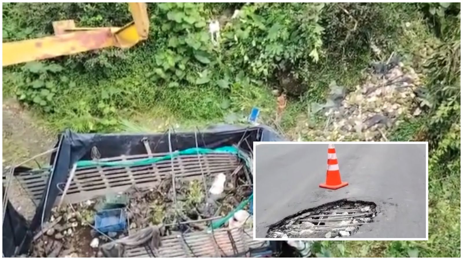Murió conductor que cayó a un vacío tras intentar esquivar un hueco en Antioquia