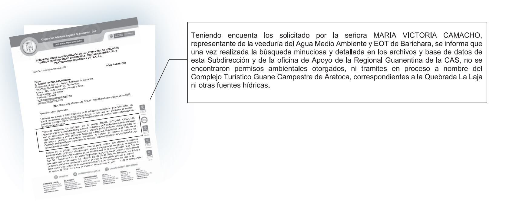 En 2019, la Secretaría de Planeación de Aratoca concedió licencia de construcción al Condominio Campestre Colina Guane.